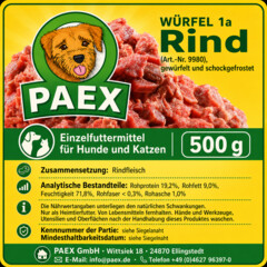 Rindfleischwürfel