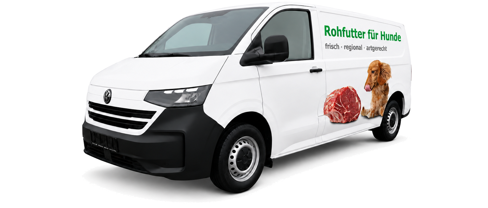 Lieferwagen Rohfutter für Hunde — frisch, regional, artgerecht