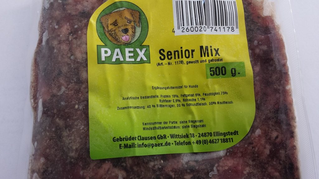 BlättermagenMix (SeniorMix) Rohfutter für Hunde